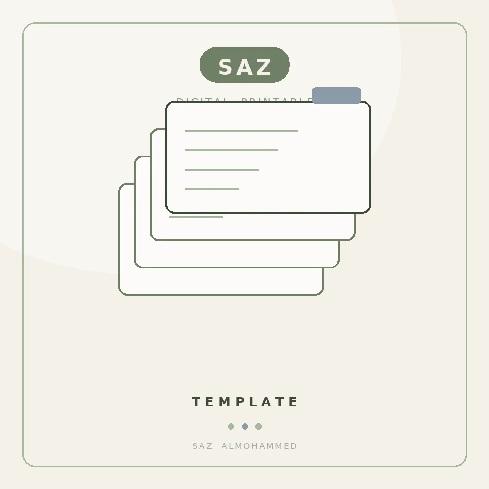 مفكّرة القراءة — متتبّع الكتب — ساز المحمد | SAZ